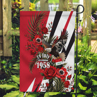 Iraq Revolution Soaring Eagle Garden Flag Iraqi Flag Red Roses Floral Design