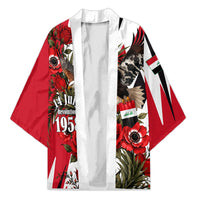 Iraq Revolution Soaring Eagle Kimono Iraqi Flag Red Roses Floral Design