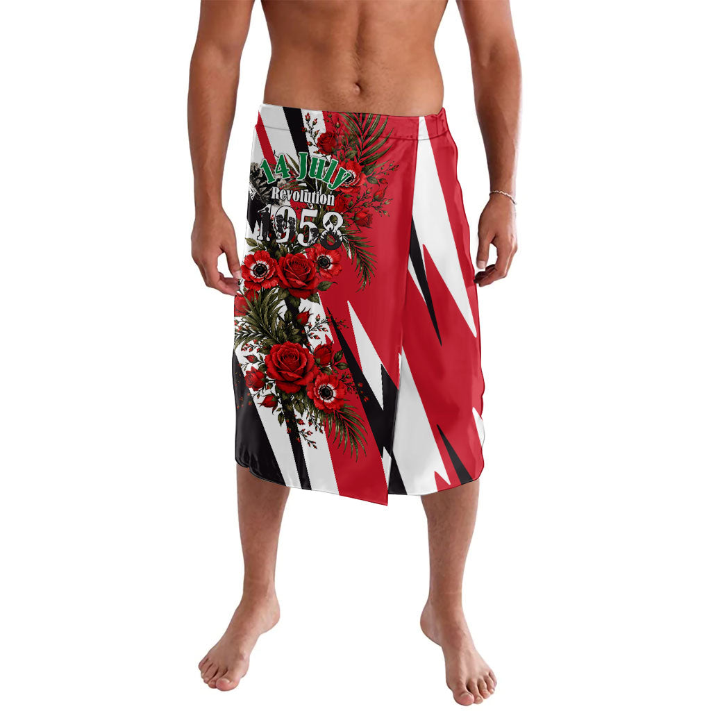 Iraq Revolution Soaring Eagle Lavalava Iraqi Flag Red Roses Floral Design