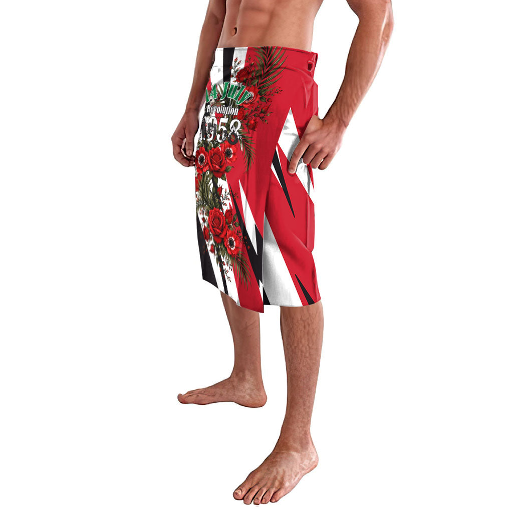 Iraq Revolution Soaring Eagle Lavalava Iraqi Flag Red Roses Floral Design