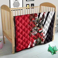 Iraq Revolution Soaring Eagle Quilt Iraqi Flag Red Roses Floral Design