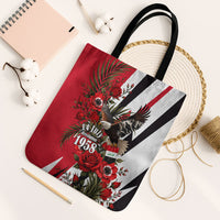 Iraq Revolution Soaring Eagle Tote Bag Iraqi Flag Red Roses Floral Design