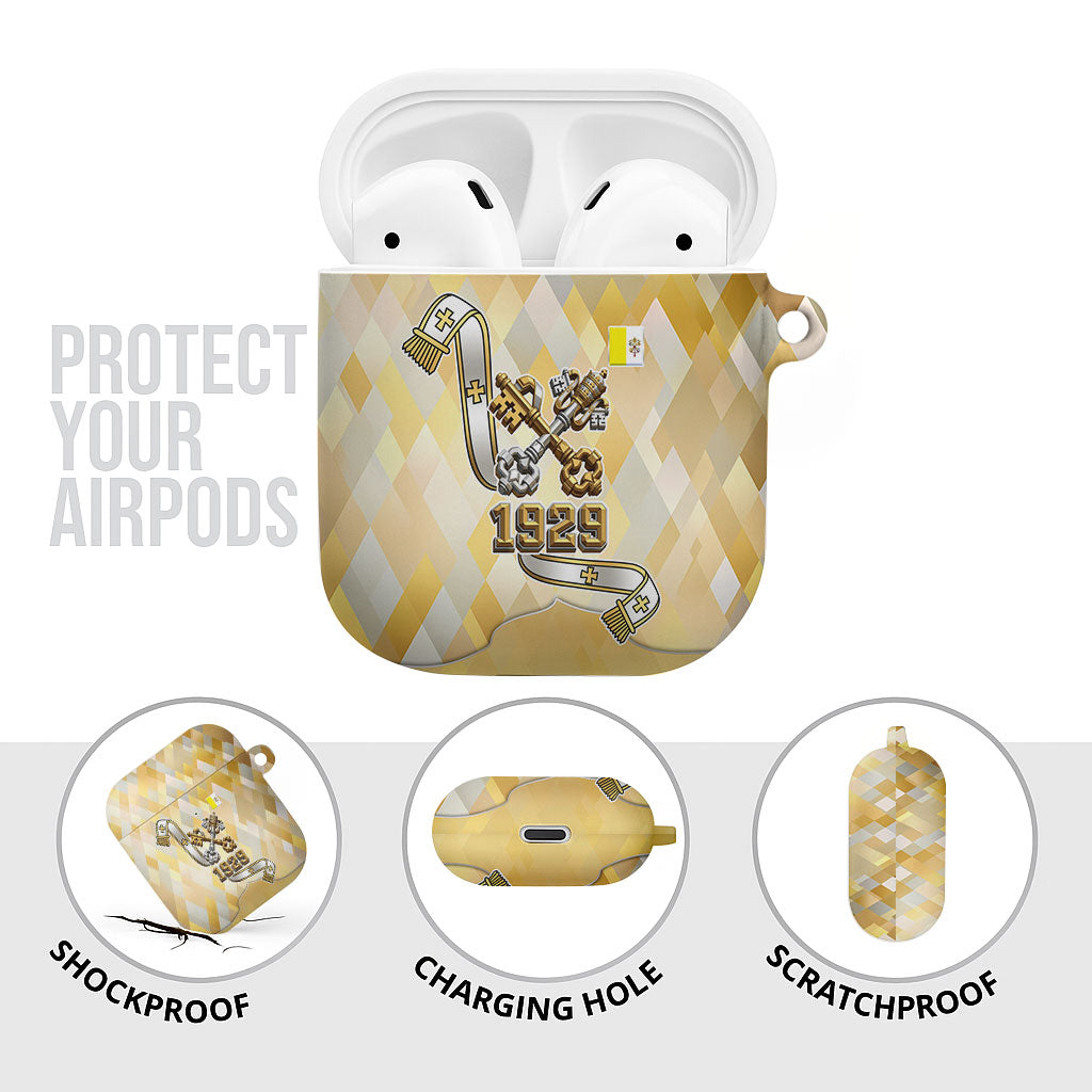 Vatican City AirPods Case Catholic Heritage St Peters Square - Coat Of Arms 1929