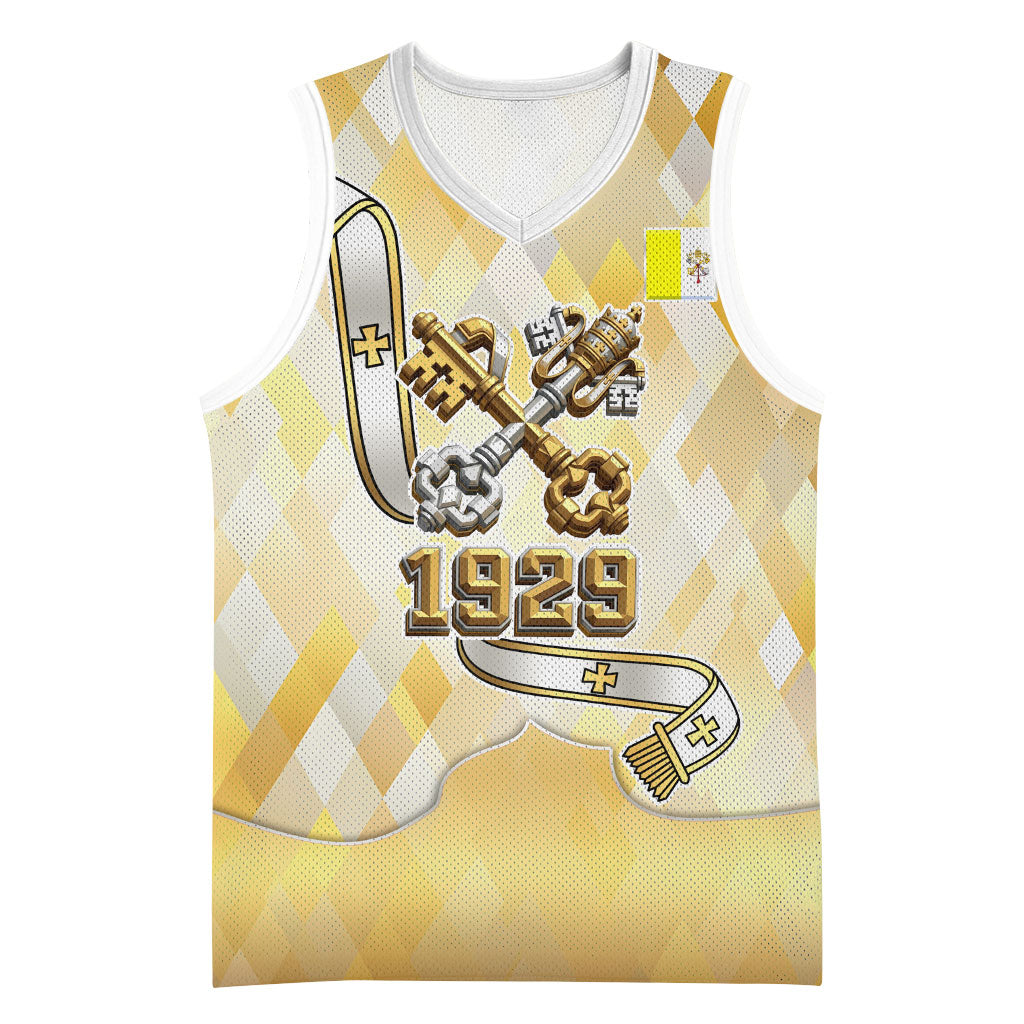 Vatican City Basketball Jersey Catholic Heritage St Peters Square - Coat Of Arms 1929