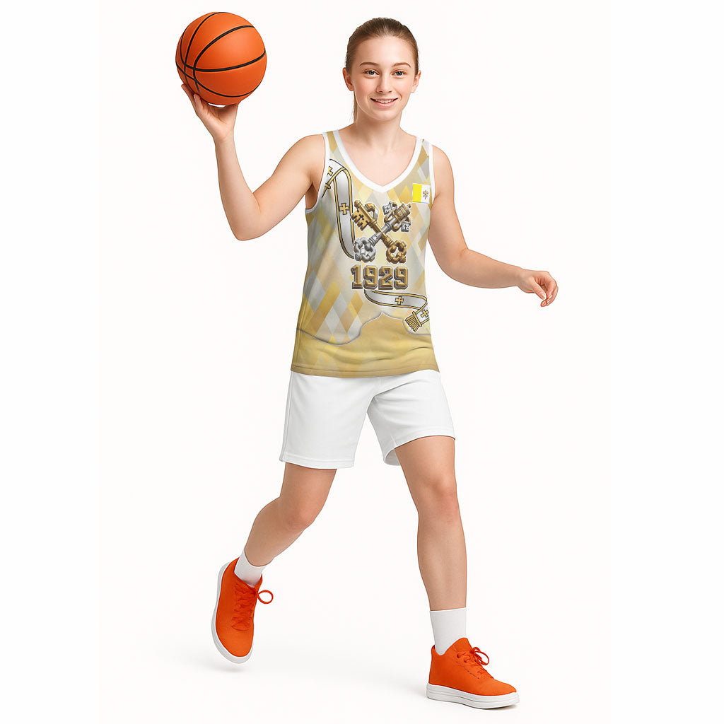 Vatican City Basketball Jersey Catholic Heritage St Peters Square - Coat Of Arms 1929