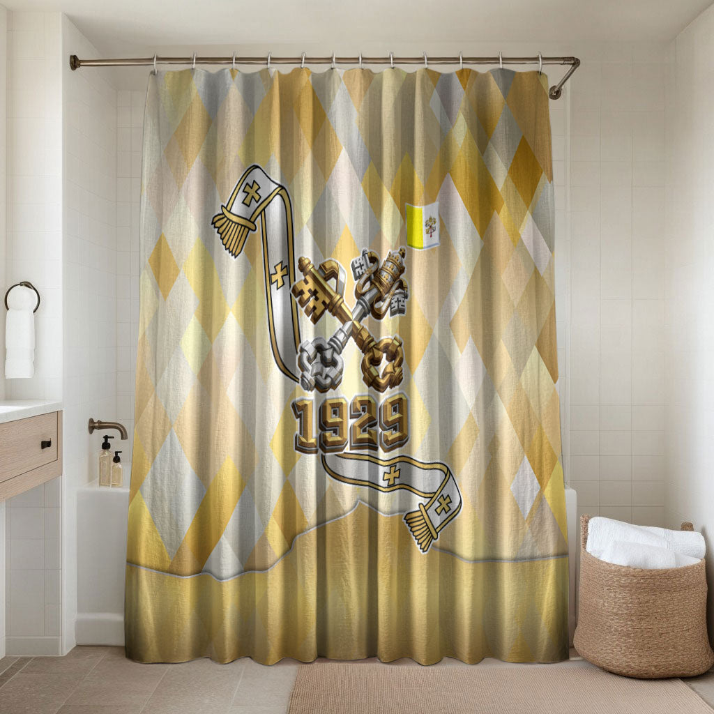 Vatican City Bathroom Set Catholic Heritage St Peters Square - Coat Of Arms 1929