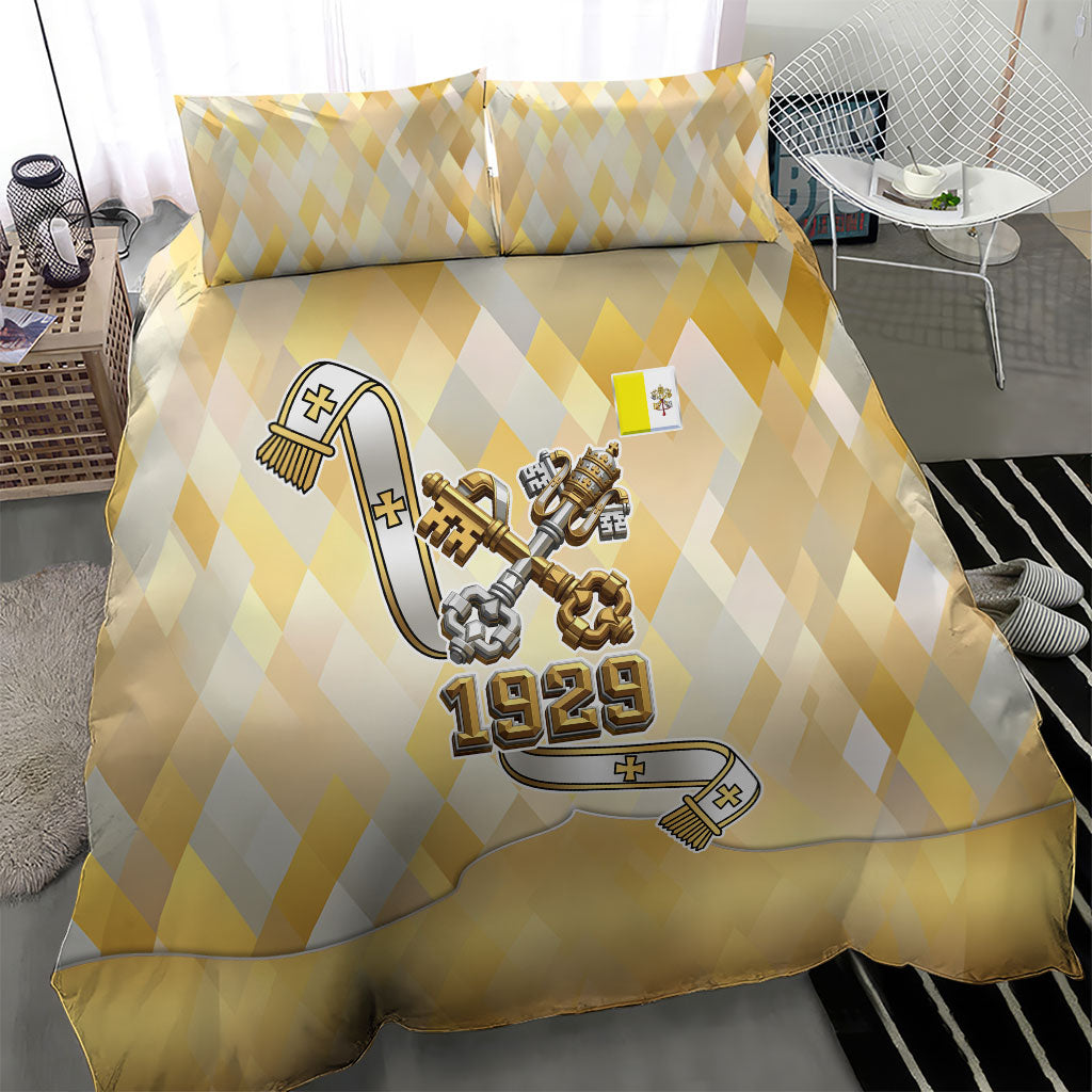 Vatican City Bedding Set Catholic Heritage St Peters Square - Coat Of Arms 1929