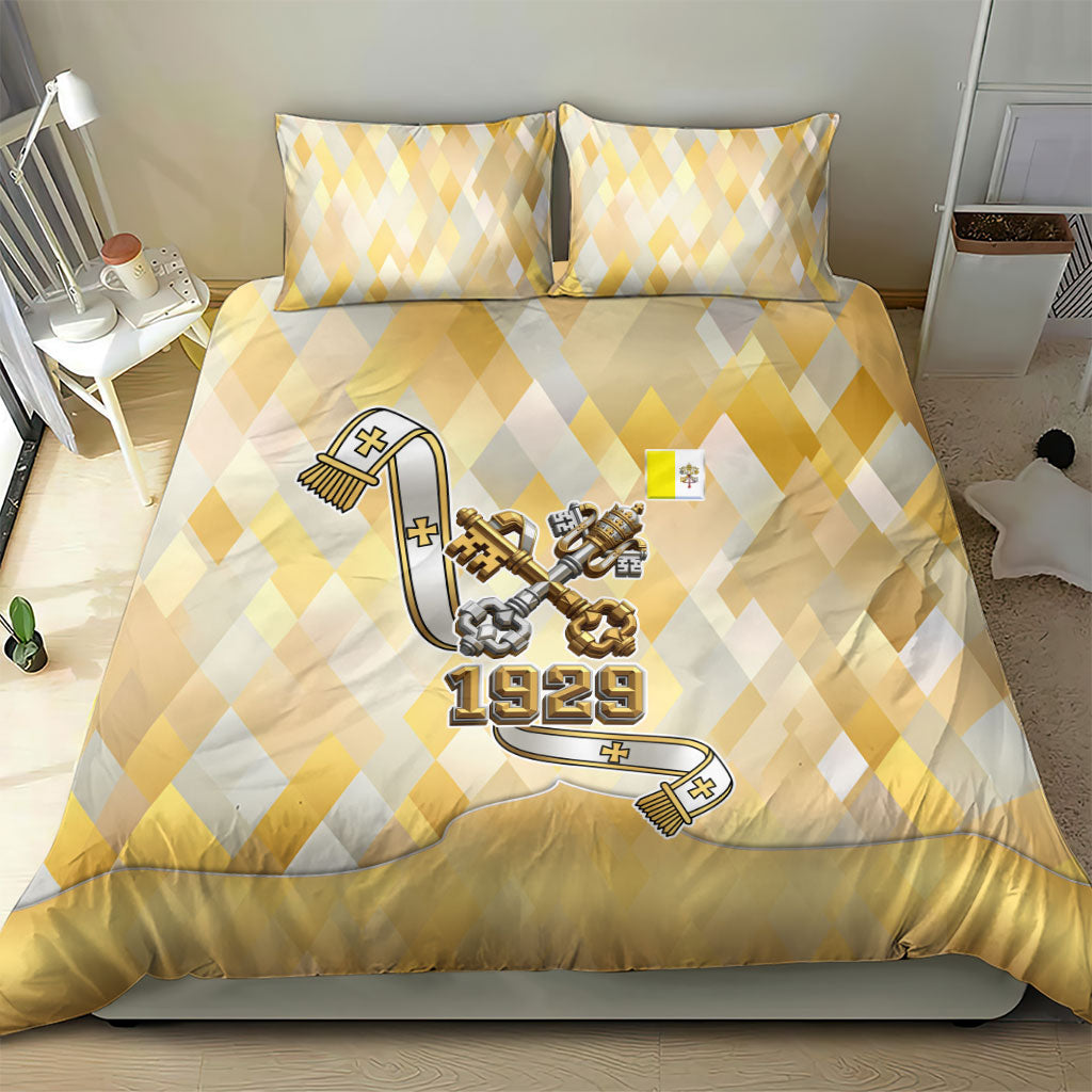 Vatican City Bedding Set Catholic Heritage St Peters Square - Coat Of Arms 1929