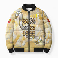 Vatican City Bomber Puffer Jacket Catholic Heritage St Peters Square - Coat Of Arms 1929