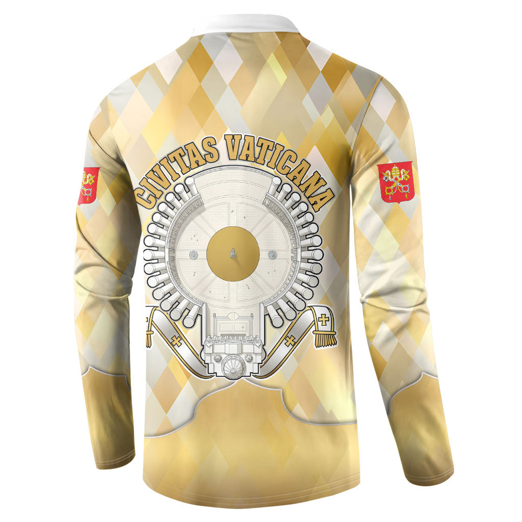 Vatican City Button Sweatshirt Catholic Heritage St Peters Square - Coat Of Arms 1929