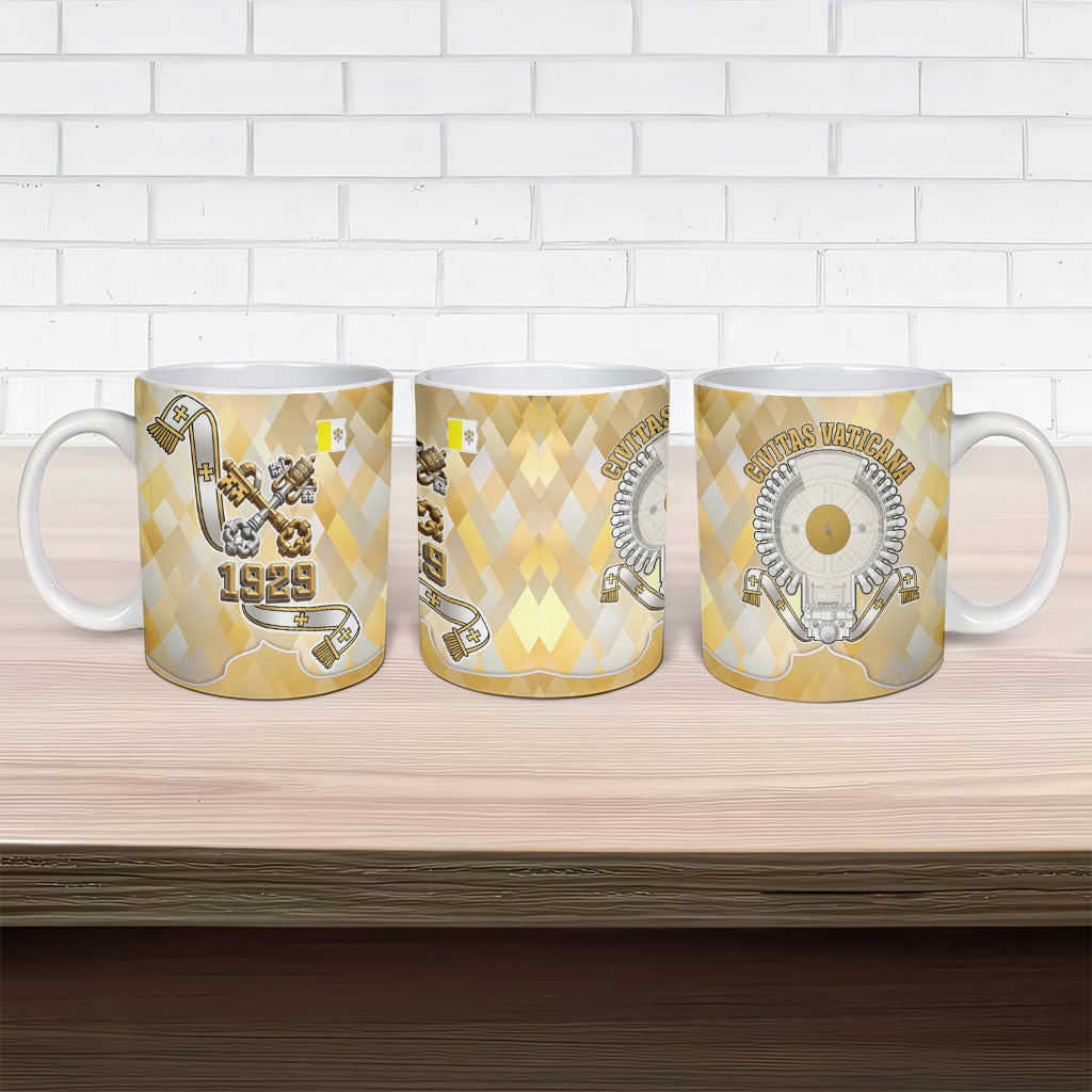 Vatican City Ceramic Mug Catholic Heritage St Peters Square - Coat Of Arms 1929