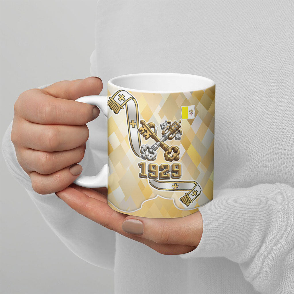 Vatican City Ceramic Mug Catholic Heritage St Peters Square - Coat Of Arms 1929