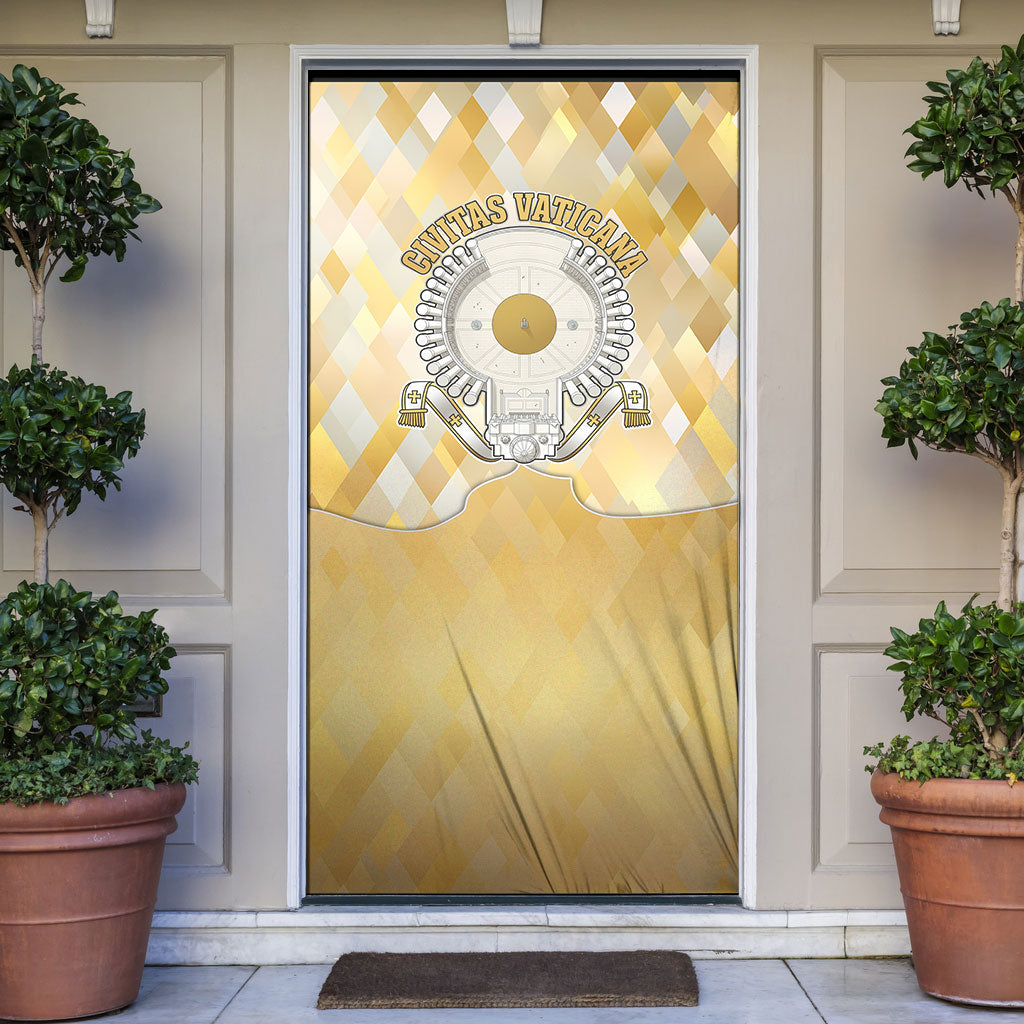 Vatican City Door Cover Catholic Heritage St Peters Square - Coat Of Arms 1929