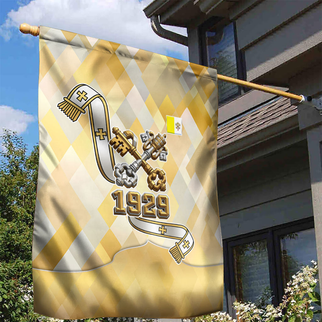 Vatican City Garden Flag Catholic Heritage St Peters Square - Coat Of Arms 1929