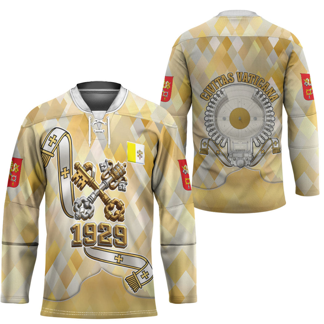 Vatican City Hockey Jersey Catholic Heritage St Peters Square - Coat Of Arms 1929