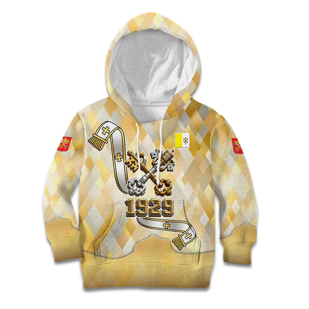 Vatican City Kid Hoodie Catholic Heritage St Peters Square - Coat Of Arms 1929