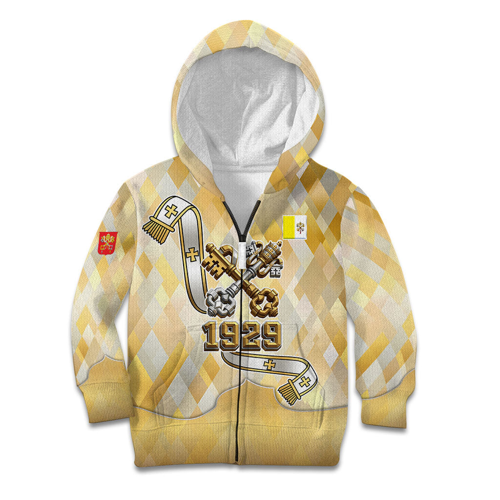 Vatican City Kid Hoodie Catholic Heritage St Peters Square - Coat Of Arms 1929
