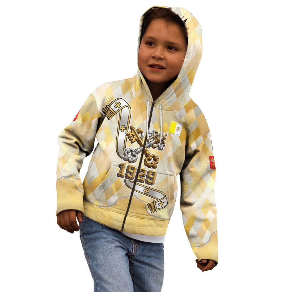Vatican City Kid Hoodie Catholic Heritage St Peters Square - Coat Of Arms 1929