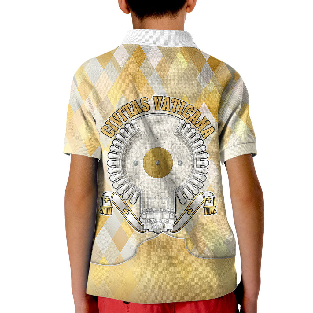 Vatican City Kid Polo Shirt Catholic Heritage St Peters Square - Coat Of Arms 1929