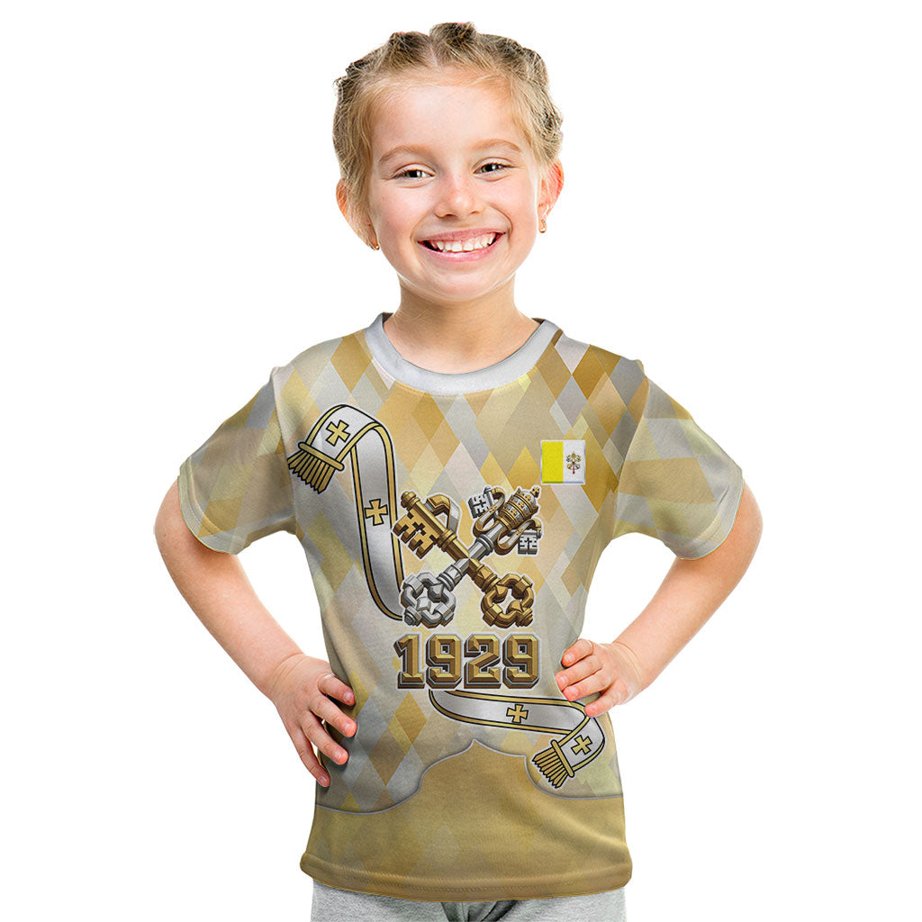 Vatican City Kid T Shirt Catholic Heritage St Peters Square - Coat Of Arms 1929