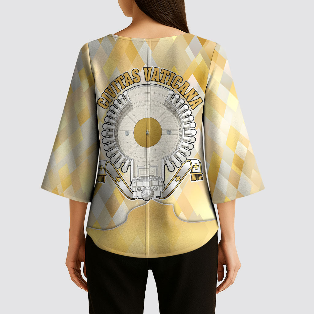Vatican City Kimono Sleeve Blouse Catholic Heritage St Peters Square - Coat Of Arms 1929