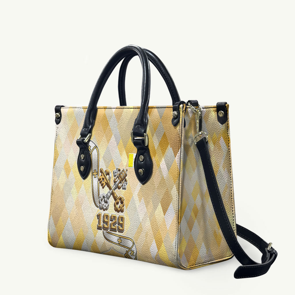 Vatican City Leather Bag Catholic Heritage St Peters Square - Coat Of Arms 1929