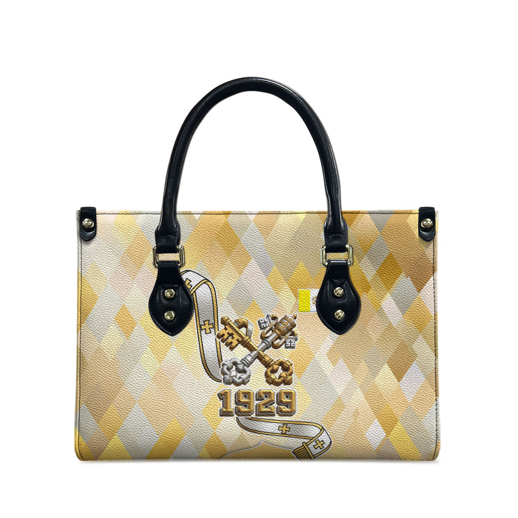 Vatican City Leather Bag Catholic Heritage St Peters Square - Coat Of Arms 1929