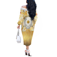 Vatican City Off The Shoulder Long Sleeve Dress Catholic Heritage St Peters Square - Coat Of Arms 1929