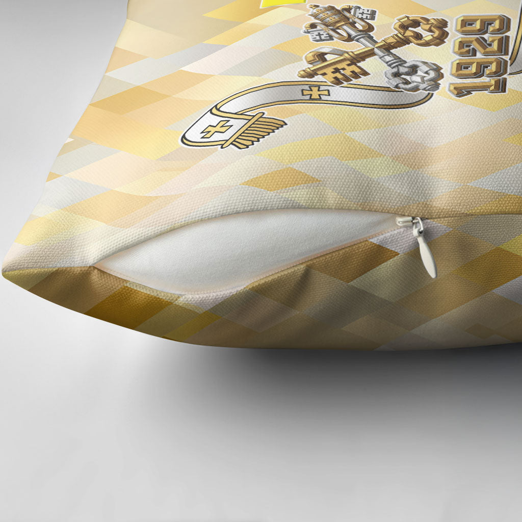 Vatican City Pillow Cover Catholic Heritage St Peters Square - Coat Of Arms 1929