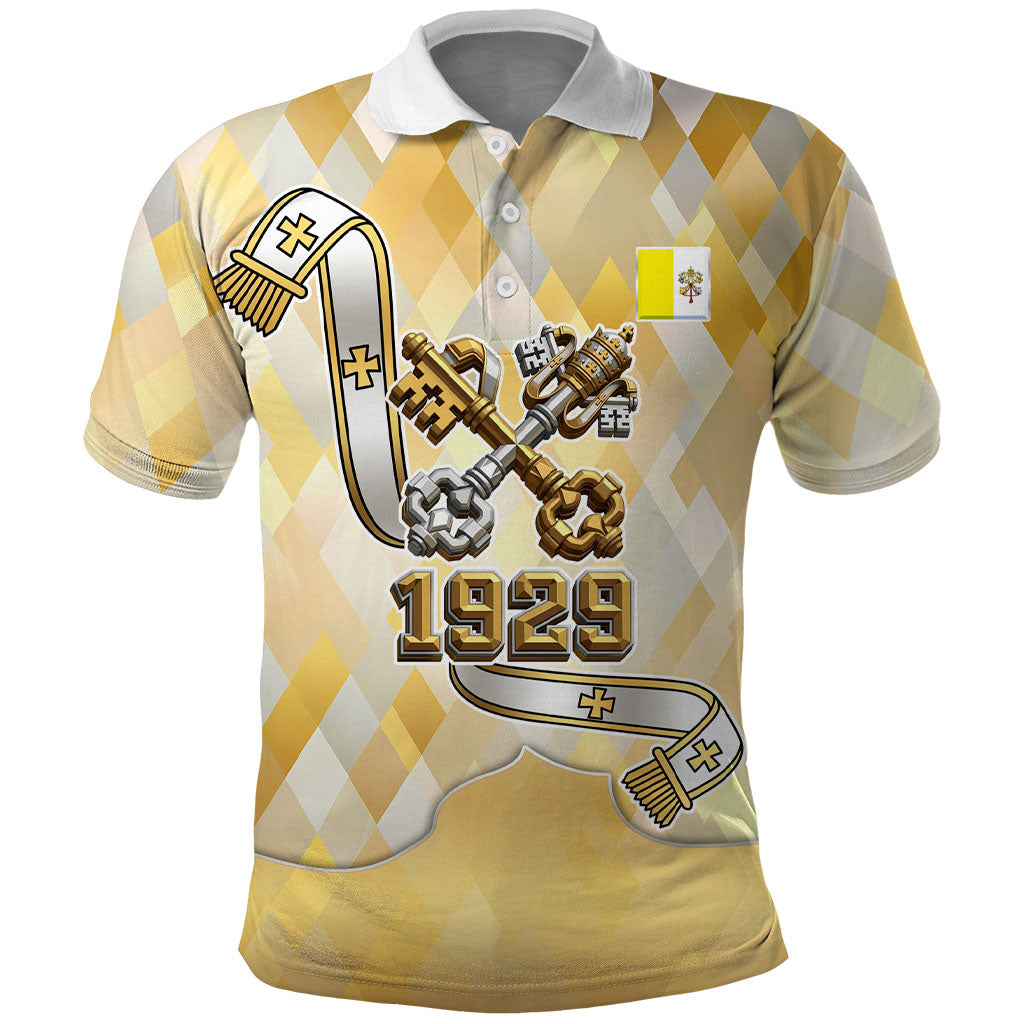 Vatican City Polo Shirt Catholic Heritage St Peters Square - Coat Of Arms 1929