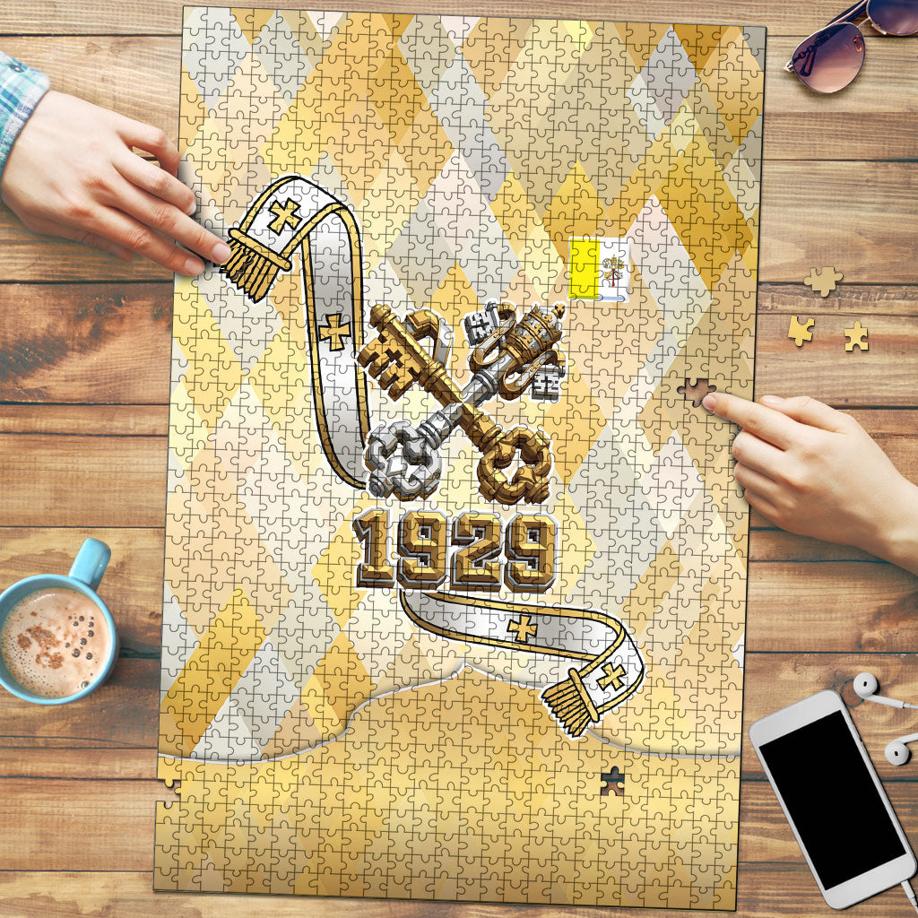 Vatican City Puzzle Catholic Heritage St Peters Square - Coat Of Arms 1929