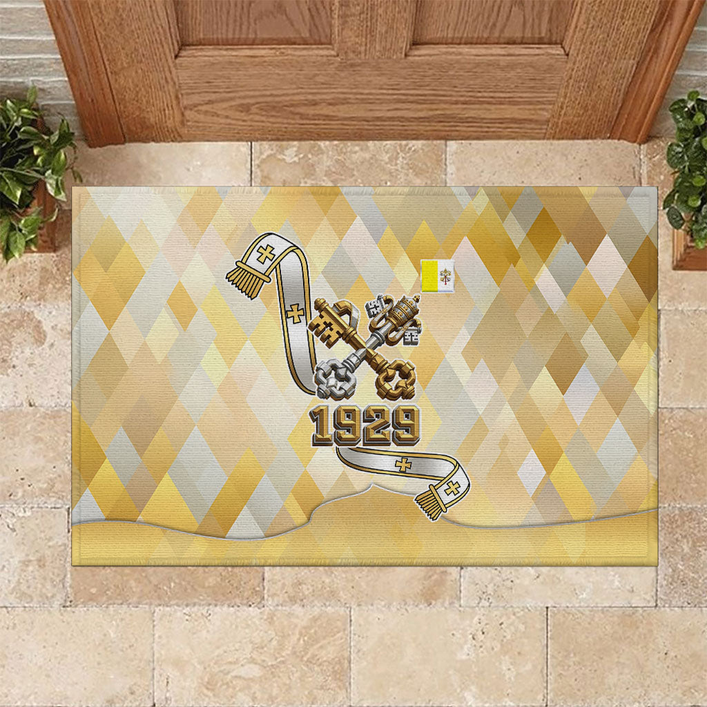 Vatican City Rubber Doormat Catholic Heritage St Peters Square - Coat Of Arms 1929