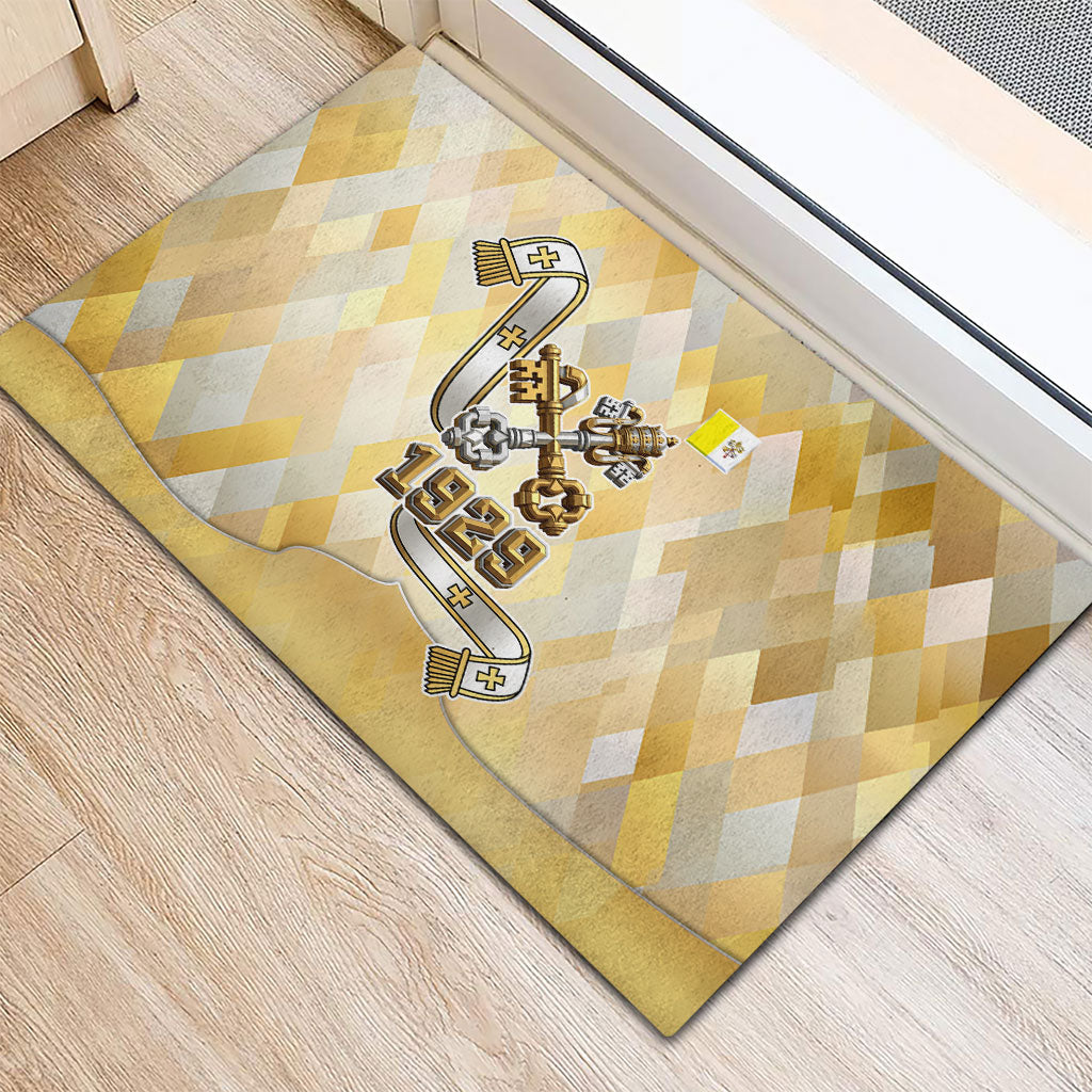 Vatican City Rubber Doormat Catholic Heritage St Peters Square - Coat Of Arms 1929