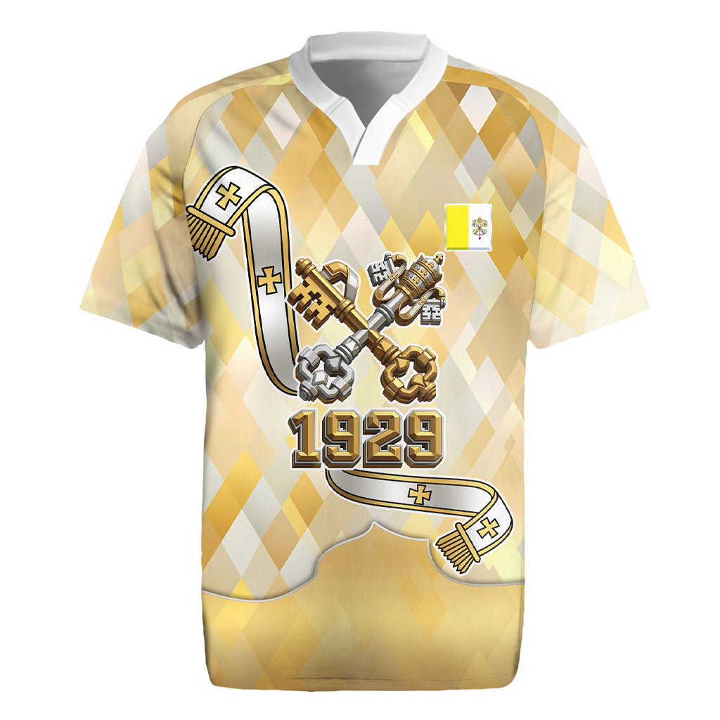 Vatican City Rugby Jersey Catholic Heritage St Peters Square - Coat Of Arms 1929