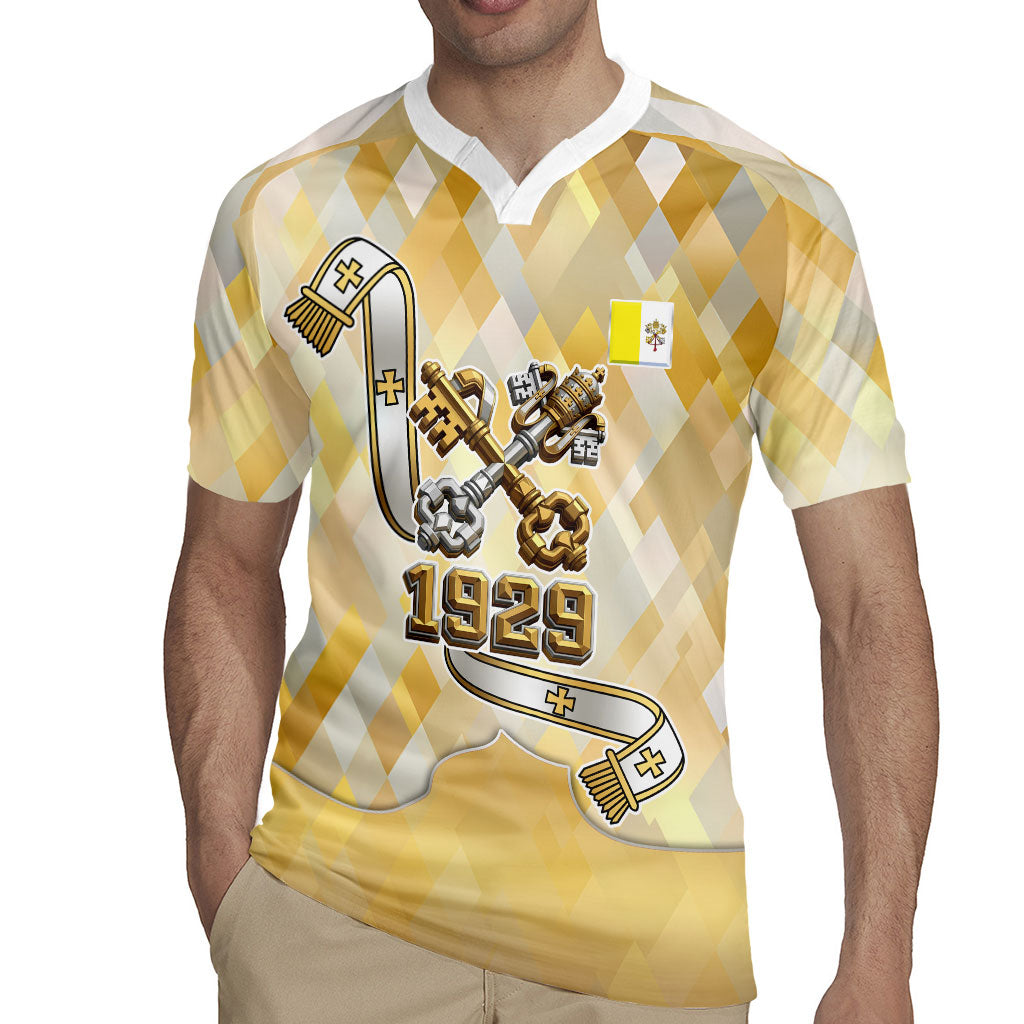 Vatican City Rugby Jersey Catholic Heritage St Peters Square - Coat Of Arms 1929