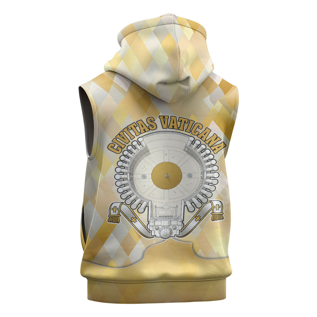 Vatican City Sleeveless Hoodie Catholic Heritage St Peters Square - Coat Of Arms 1929