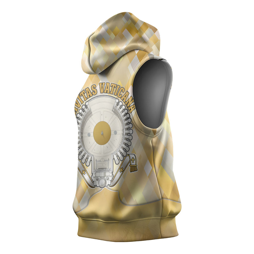 Vatican City Sleeveless Hoodie Catholic Heritage St Peters Square - Coat Of Arms 1929
