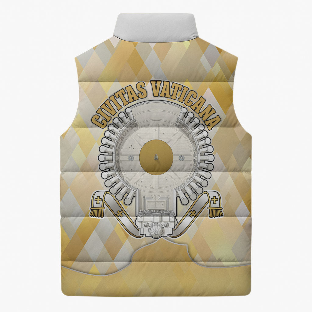 Vatican City Sleeveless Puffer Jacket Catholic Heritage St Peters Square - Coat Of Arms 1929