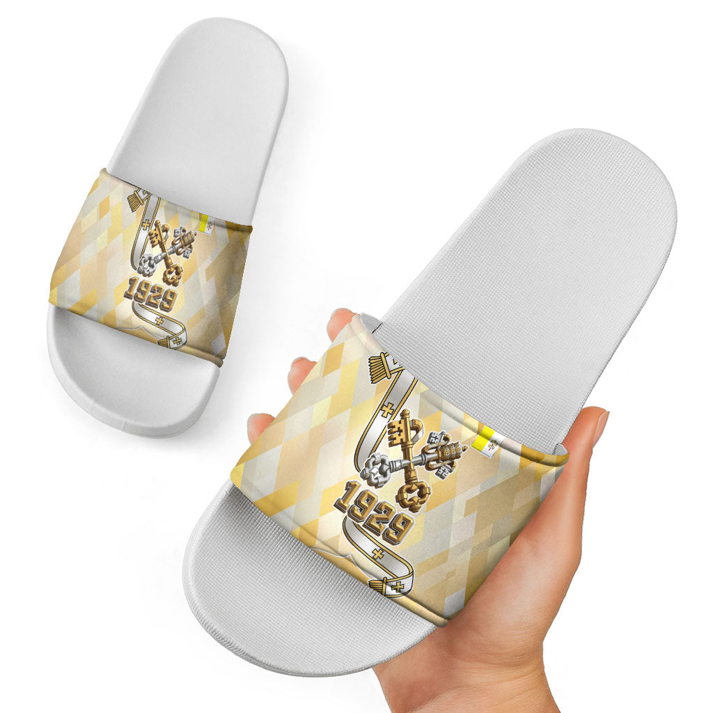 Vatican City Slide Sandals Catholic Heritage St Peters Square - Coat Of Arms 1929