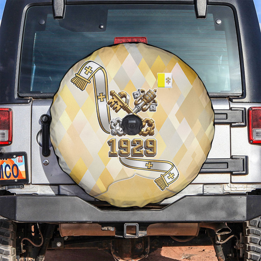 Vatican City Spare Tire Cover Catholic Heritage St Peters Square - Coat Of Arms 1929