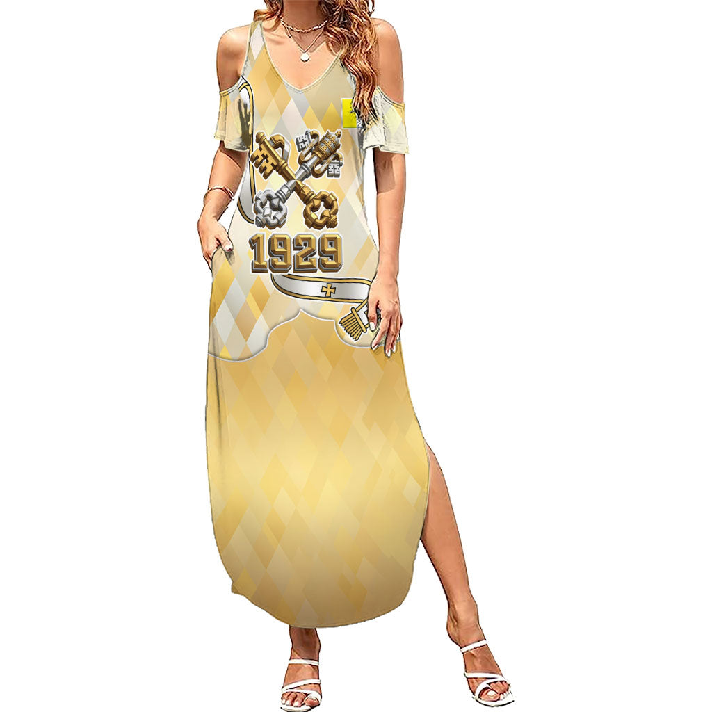 Vatican City Summer Maxi Dress Catholic Heritage St Peters Square - Coat Of Arms 1929