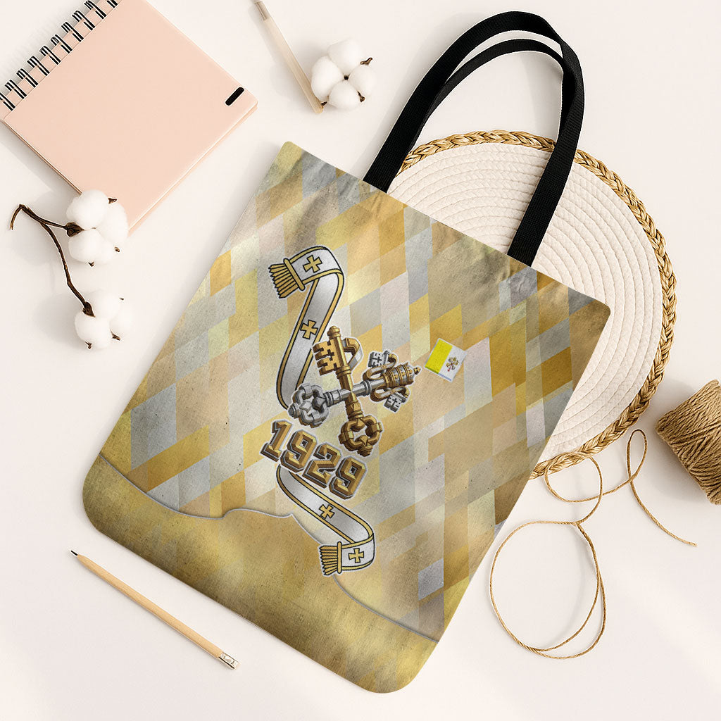 Vatican City Tote Bag Catholic Heritage St Peters Square - Coat Of Arms 1929