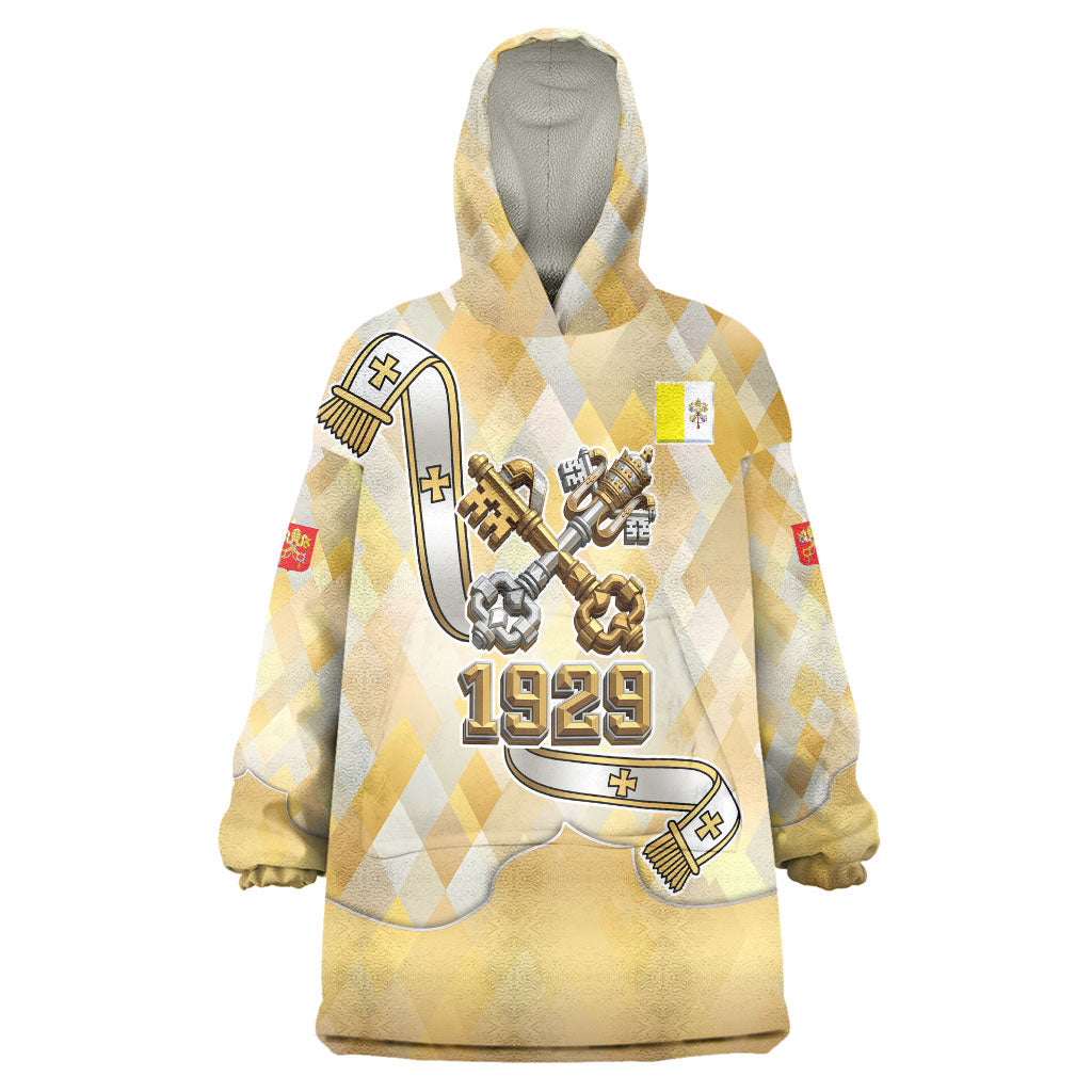 Vatican City Wearable Blanket Hoodie Catholic Heritage St Peters Square - Coat Of Arms 1929