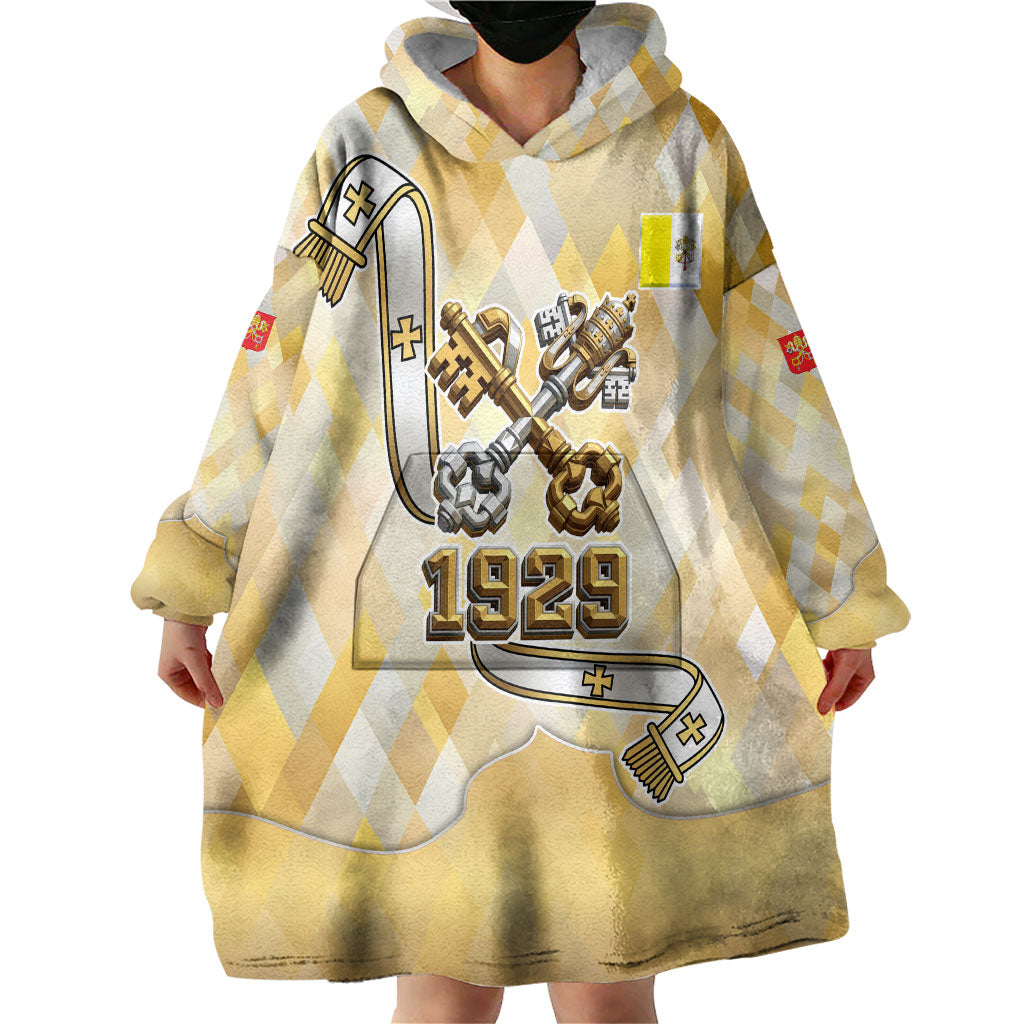 Vatican City Wearable Blanket Hoodie Catholic Heritage St Peters Square - Coat Of Arms 1929