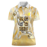 Vatican City Women Polo Shirt Catholic Heritage St Peters Square - Coat Of Arms 1929