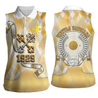 Vatican City Women Sleeveless Polo Shirt Catholic Heritage St Peters Square - Coat Of Arms 1929