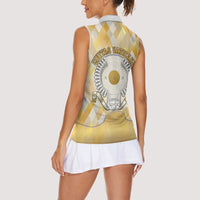 Vatican City Women Sleeveless Polo Shirt Catholic Heritage St Peters Square - Coat Of Arms 1929