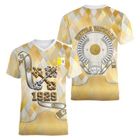 Vatican City Women V-Neck T-Shirt Catholic Heritage St Peters Square - Coat Of Arms 1929