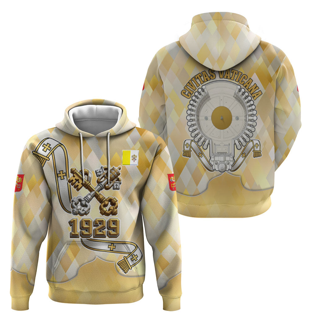 Vatican City Zip Hoodie Catholic Heritage St Peters Square - Coat Of Arms 1929