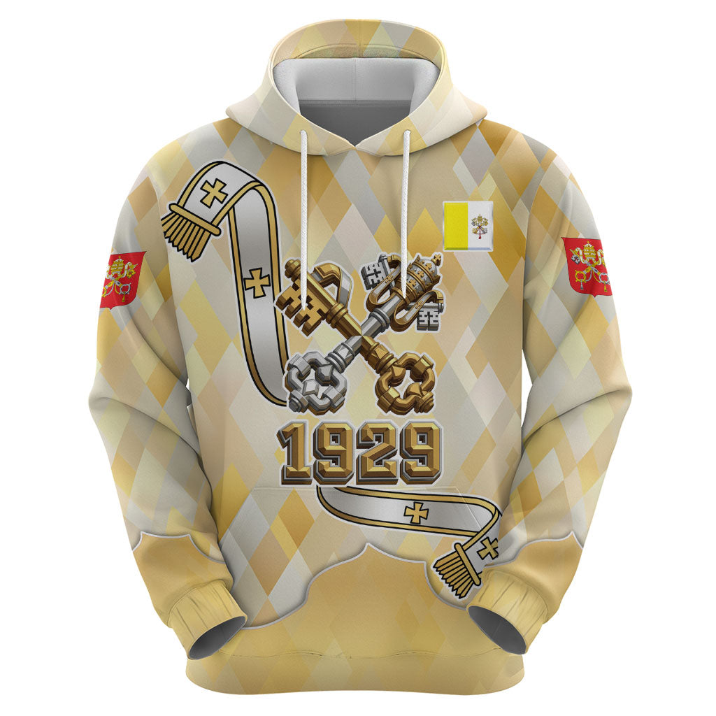 Vatican City Zip Hoodie Catholic Heritage St Peters Square - Coat Of Arms 1929